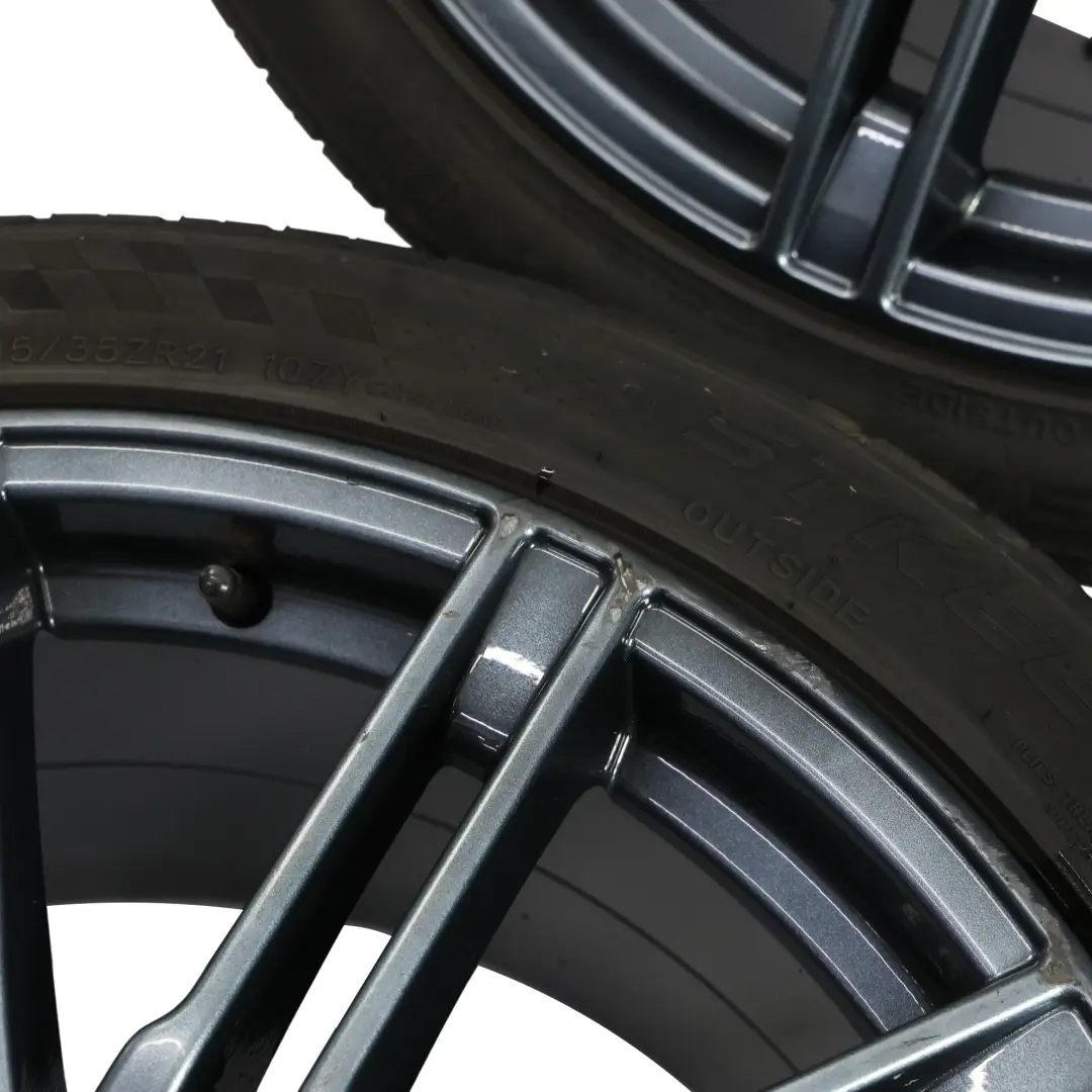 Porsche Cayenne 92A Komplet Felg 21" 10J ET:50 VIA Opony 295/35 R21 - SKU PORSCHE-VIA-SET - Numer Części PORSCHE-VIA-SET