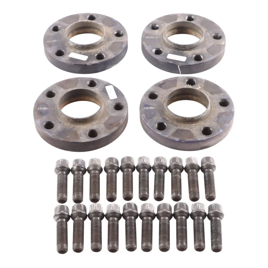Precision Dynamics Alloy Wheel Spacers Hubcentric Shims Set 5x112 66.6mm