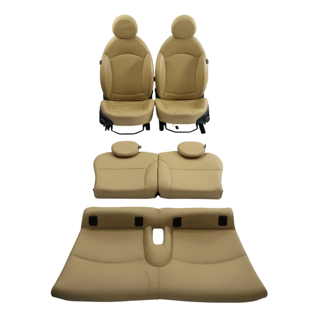 Fotele Fotel Skóra Beżowa Sport do Mini Cooper o numerze R56 Mini Cooper Fotele Fotel Skóra Beżowa Sport - SKU R56-SPORTS-FULL-LEATHER-BEIGE-SEATS - Numer Części R56