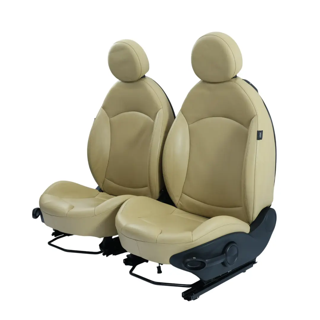 Mini Cooper Sport Siege interieur en cuir beige avant et arriere - SKU R56-SPORTS-FULL-LEATHER-BEIGE-SEATS - Numéro de pièce R56