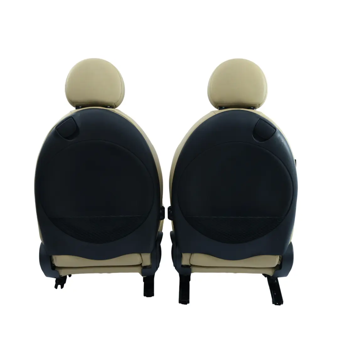 Mini Cooper Interiori Sedili Sportivi in Pelle Beige Anteriori Posteriori - SKU R56-SPORTS-FULL-LEATHER-BEIGE-SEATS - Numero di parte R56