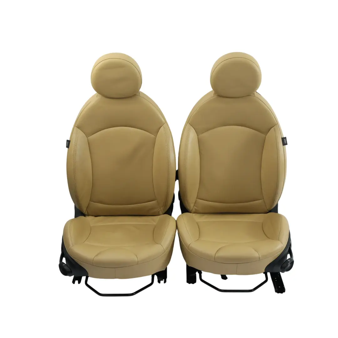 Fotele Fotel Skóra Beżowa Sport do Mini Cooper o numerze R56 Mini Cooper Fotele Fotel Skóra Beżowa Sport - SKU R56-SPORTS-FULL-LEATHER-BEIGE-SEATS - Numer Części R56
