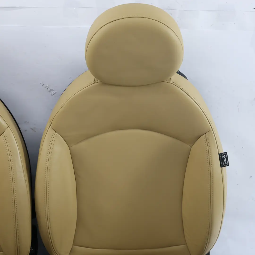 Siege interieur en cuir beige avant et arriere pour Mini Cooper Sport à propos du numéro de pièce R56 Mini Cooper Sport Siege interieur en cuir beige avant et arriere - SKU R56-SPORTS-FULL-LEATHER-BEIGE-SEATS - Numéro de pièce R56