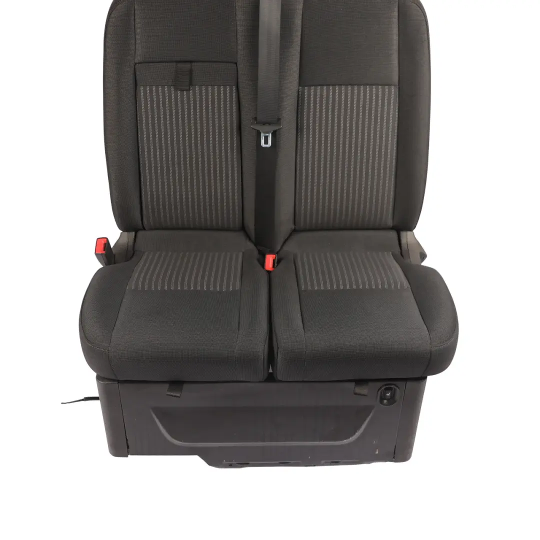 Mk2 Front Double Seat Heated Cloth Charcoal Black Left N/S to Ford Transit Custom with Part number 1819215 Ford Transit Custom Mk2 Front Double Seat Heated Cloth Charcoal Black Left N/S - SKU RHD-1819215 - Part number 1819215