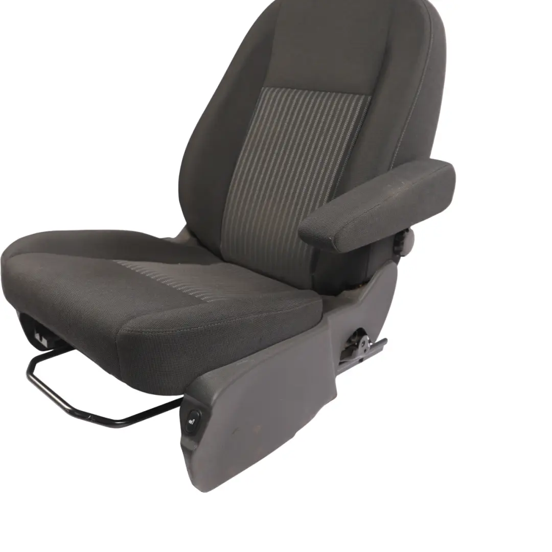 Mk2 Front Seat Heated Cloth Charcoal Black Right O/S to Ford Transit Custom with Part number 1829331 Ford Transit Custom Mk2 Front Seat Heated Cloth Charcoal Black Right O/S - SKU RHD-1829331-1 - Part number 1829331