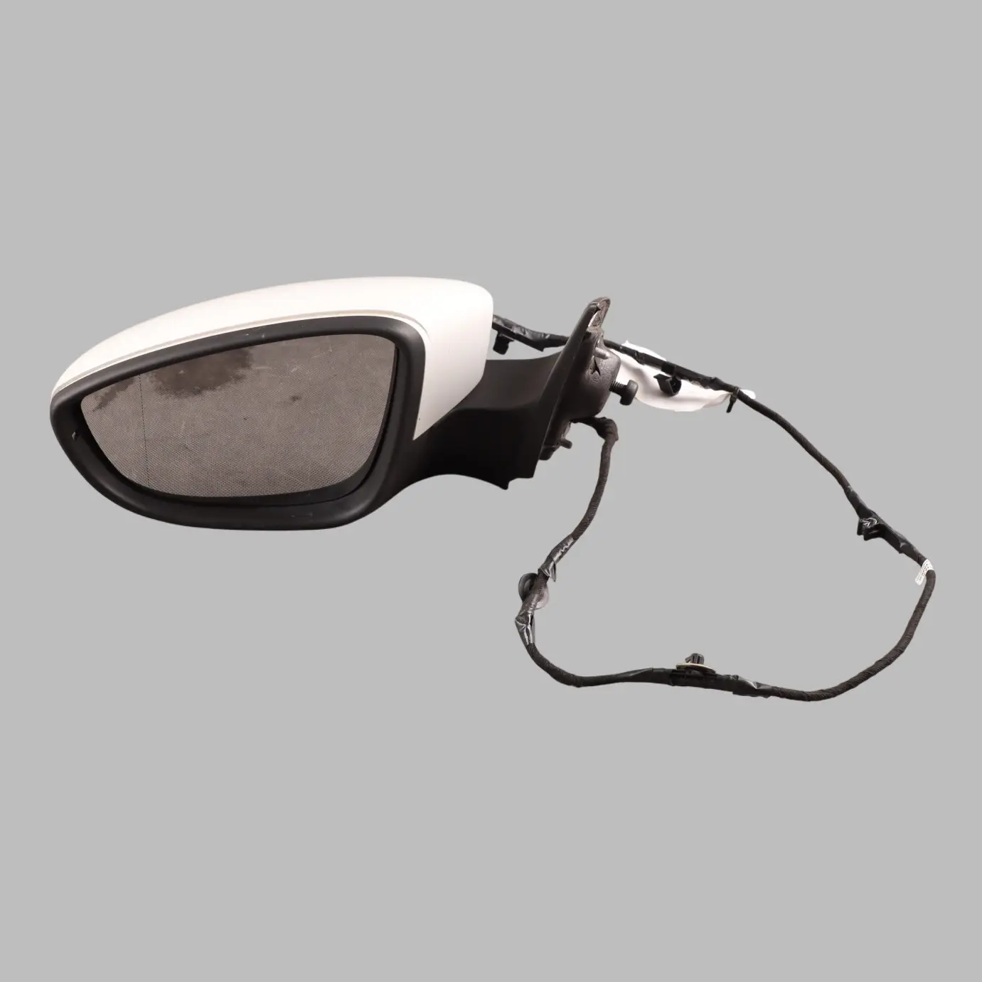Volkswagen Scirocco Mk3 Front Door Wing Mirror Left N/S Satin Candy White - B9A