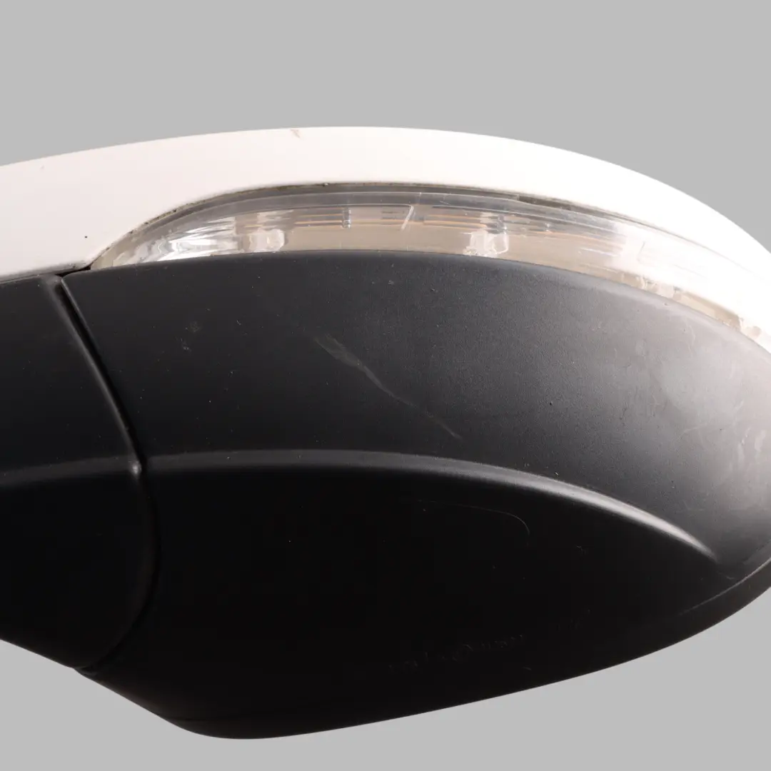 Volkswagen Scirocco Mk3 Front Door Wing Mirror Left N/S Satin Candy White - B9A - SKU RHD-1K8857507P-CAN - Part number 1K8857507P