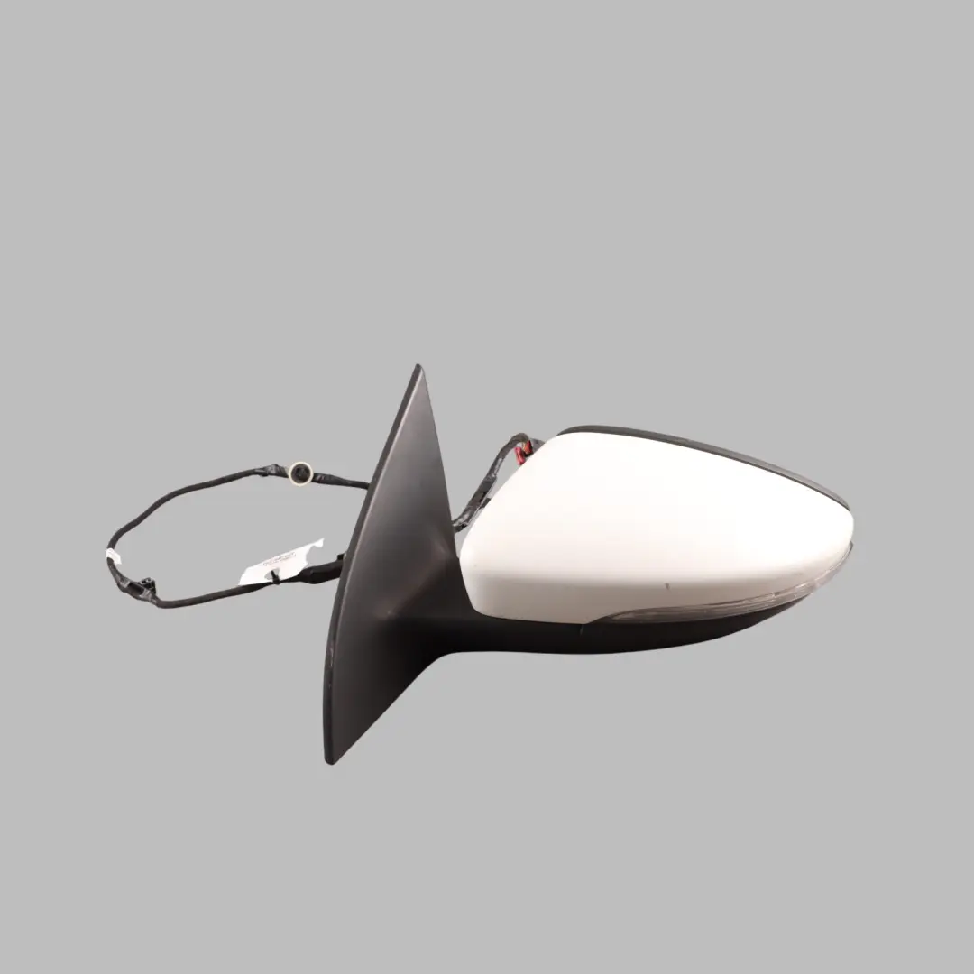 Volkswagen Scirocco Mk3 Front Door Wing Mirror Left N/S Satin Candy White - B9A - SKU RHD-1K8857507P-CAN - Part number 1K8857507P