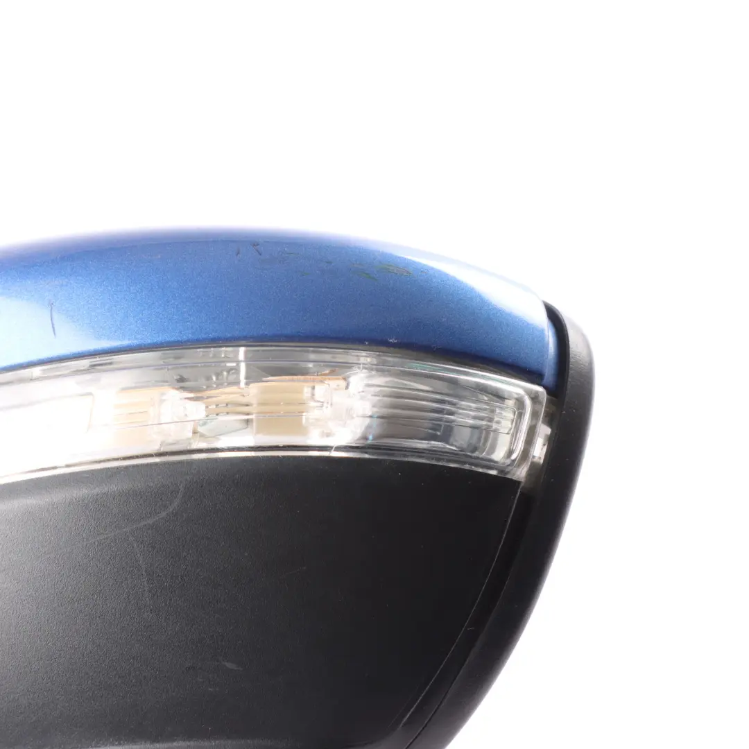 Mk3 Door Wing Mirror Left N/S Rising Blue Metallic R5Z to VW Scirocco with Part number 1K8857507R VW Scirocco Mk3 Door Wing Mirror Left N/S Rising Blue Metallic R5Z - SKU RHD-1K8857507R-RIB - Part number 1K8857507R