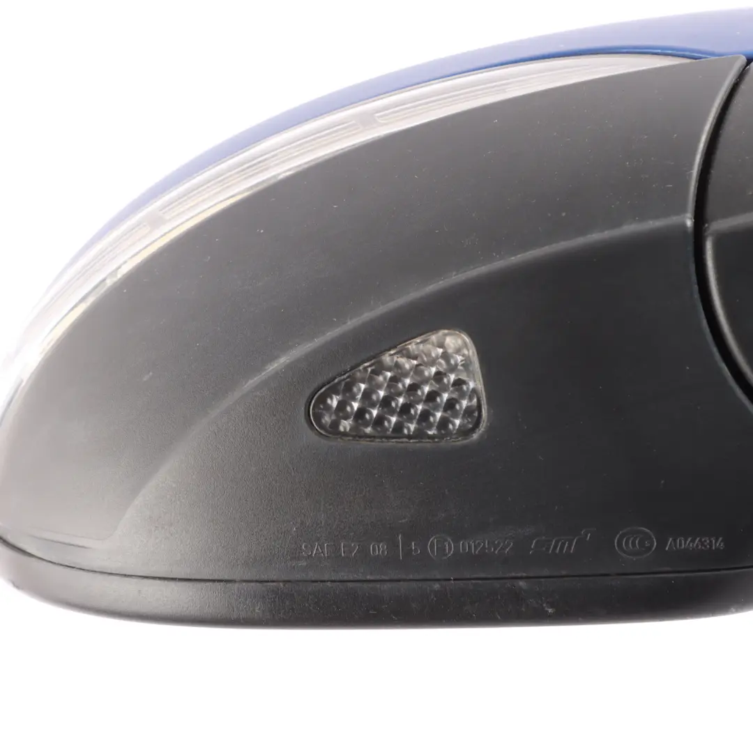 VW Scirocco Mk3 Wing Mirror Power Fold Right O/S Rising Blue - R5Z - SKU RHD-1K8857508Q-RIB - Part number 1K8857508Q