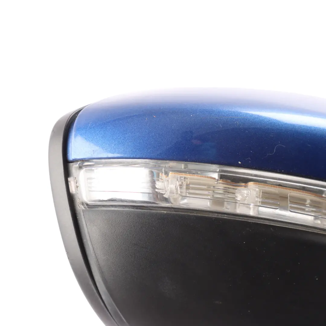Mk3 Wing Mirror Power Fold Right O/S Rising Blue - R5Z to VW Scirocco with Part number 1K8857508Q VW Scirocco Mk3 Wing Mirror Power Fold Right O/S Rising Blue - R5Z - SKU RHD-1K8857508Q-RIB - Part number 1K8857508Q