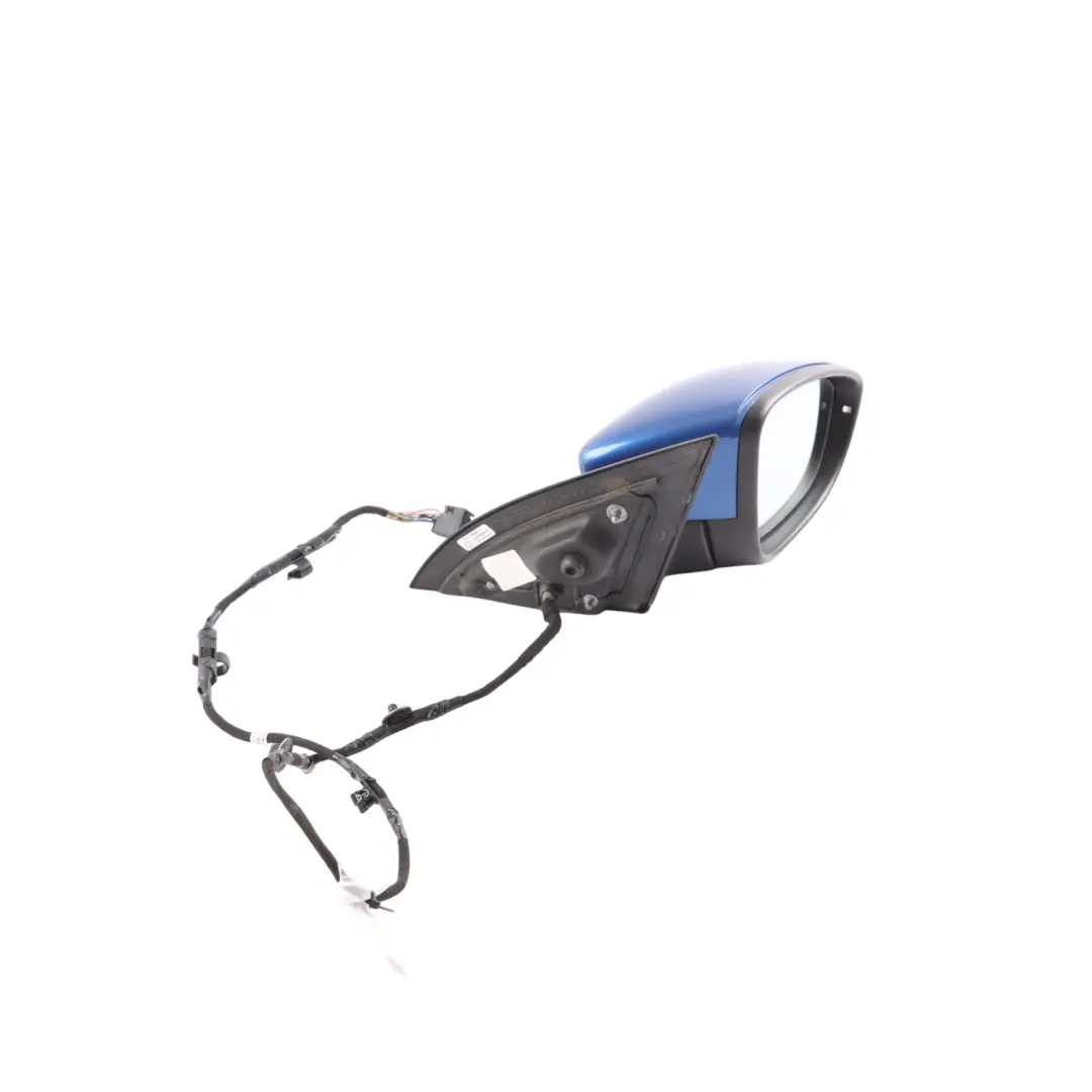 Mk3 Wing Mirror Power Fold Right O/S Rising Blue - R5Z to VW Scirocco with Part number 1K8857508Q VW Scirocco Mk3 Wing Mirror Power Fold Right O/S Rising Blue - R5Z - SKU RHD-1K8857508Q-RIB - Part number 1K8857508Q