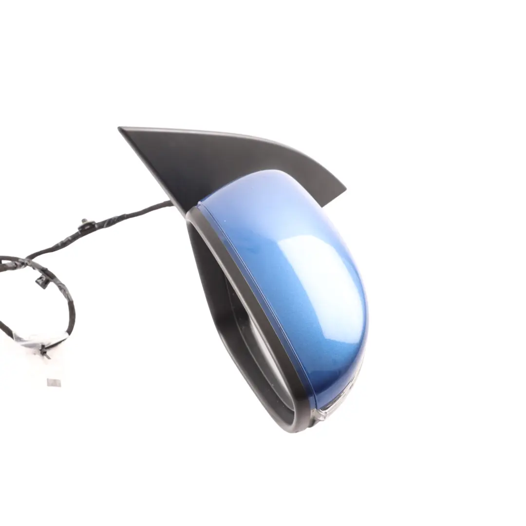Mk3 Wing Mirror Power Fold Right O/S Rising Blue - R5Z to VW Scirocco with Part number 1K8857508Q VW Scirocco Mk3 Wing Mirror Power Fold Right O/S Rising Blue - R5Z - SKU RHD-1K8857508Q-RIB - Part number 1K8857508Q