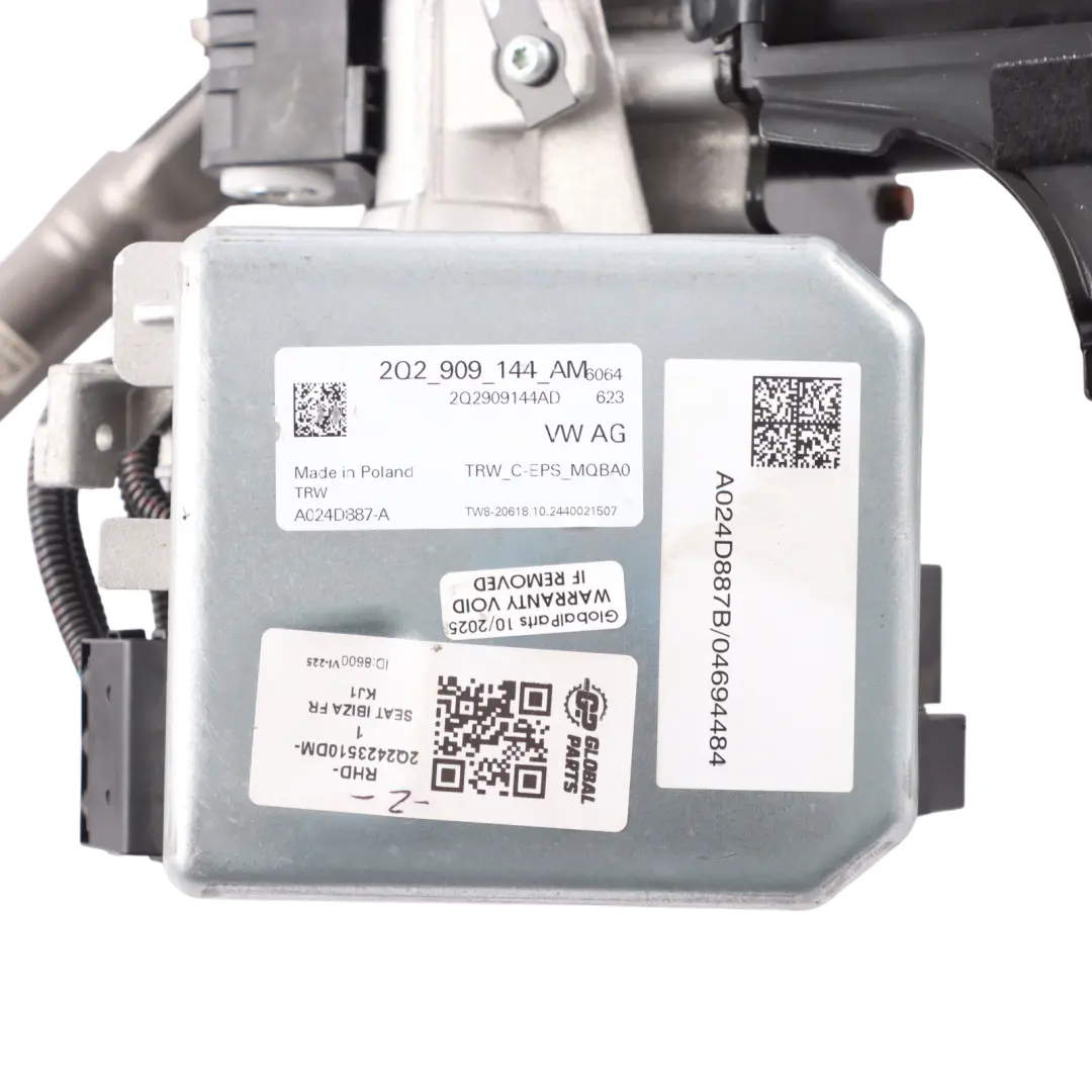 Steering Column Electric Drive Unit Motor to Seat Ibiza V with Part number 2Q2423510DM Seat Ibiza V Steering Column Electric Drive Unit Motor - SKU RHD-2Q2423510DM-1 - Part number 2Q2423510DM