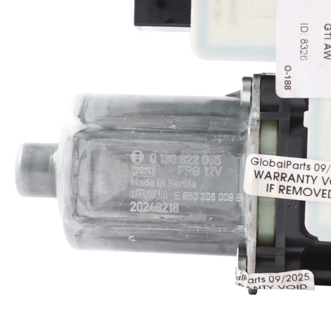 VW Volkswagen Polo Mk6 Front Window Lifter Regulator Motor Left N/S - SKU RHD-2Q2959406E - Part number 2Q2959406E