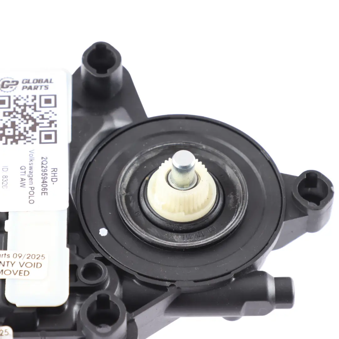 VW Volkswagen Polo Mk6 Front Window Lifter Regulator Motor Left N/S - SKU RHD-2Q2959406E - Part number 2Q2959406E