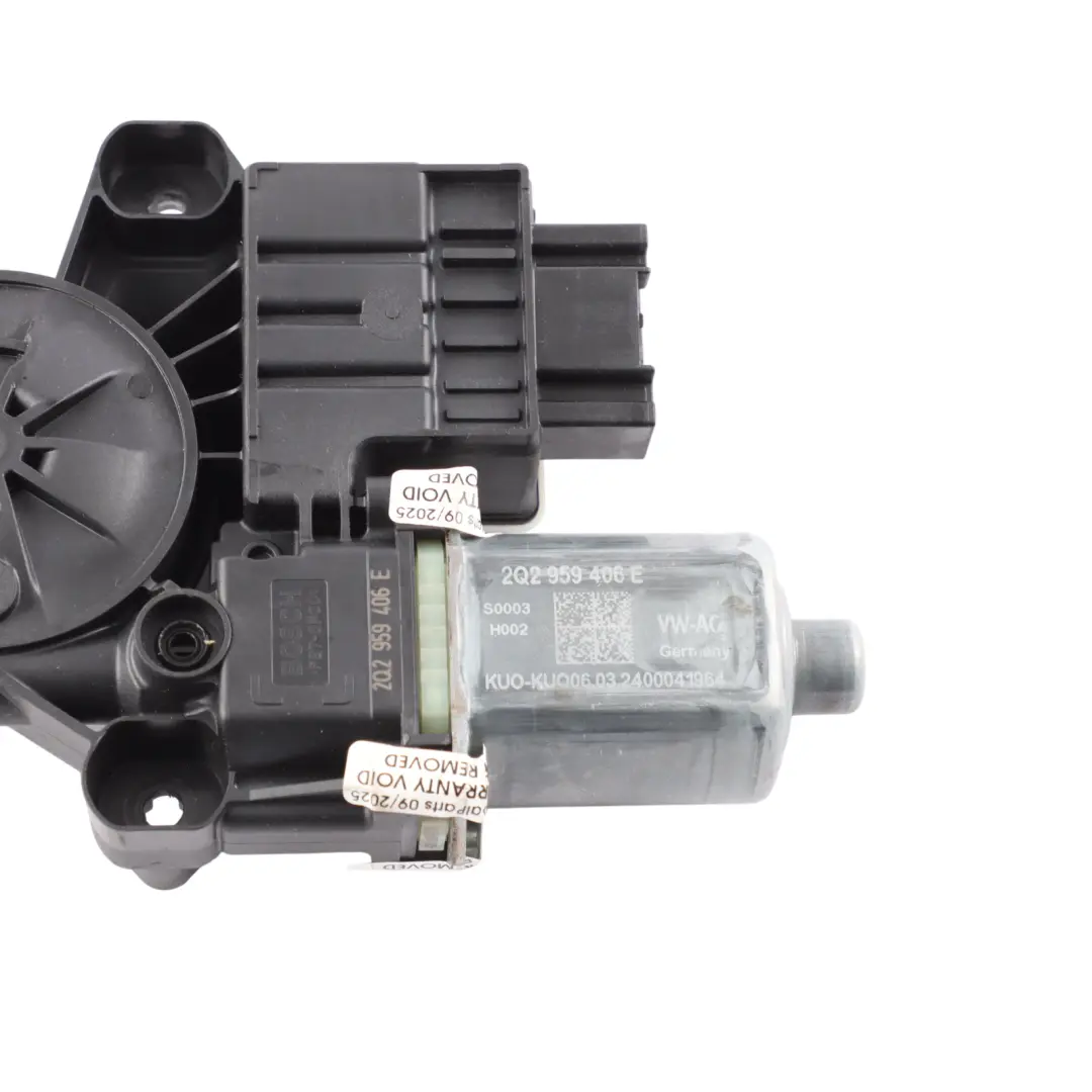 VW Volkswagen Polo Mk6 Front Window Lifter Regulator Motor Left N/S - SKU RHD-2Q2959406E - Part number 2Q2959406E