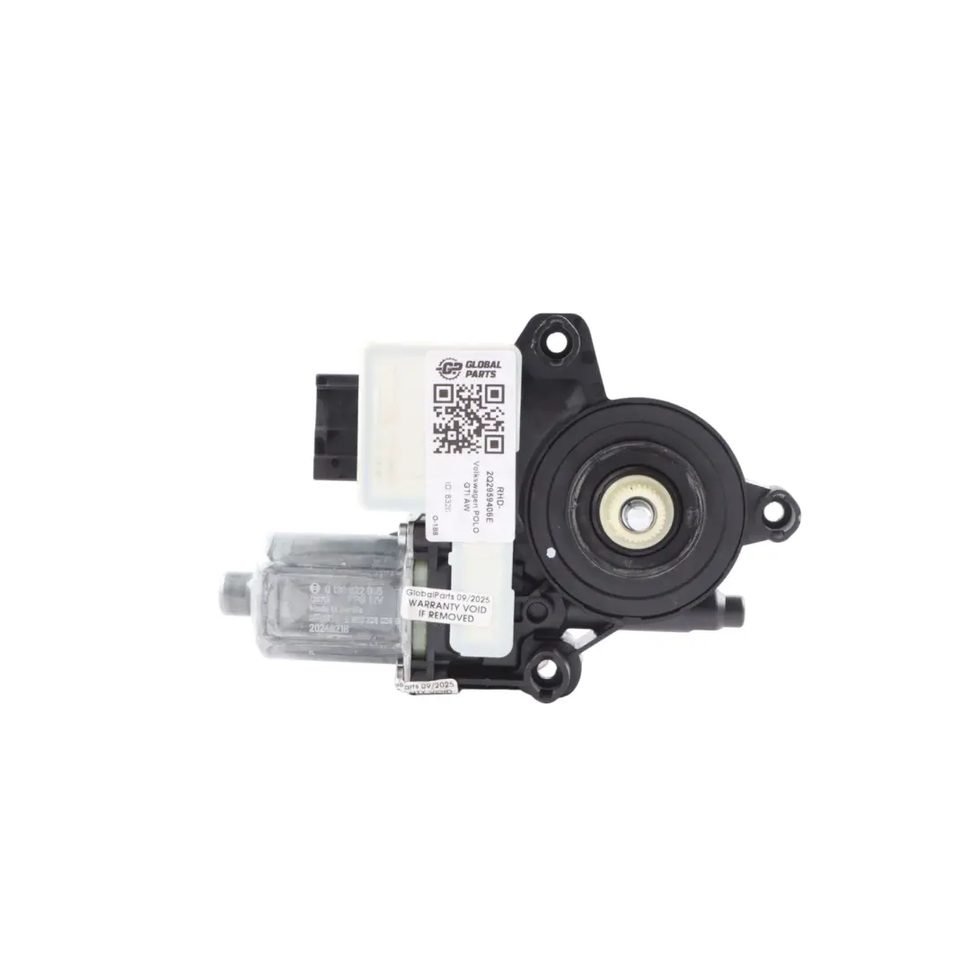 VW Volkswagen Polo Mk6 Front Window Lifter Regulator Motor Left N/S - SKU RHD-2Q2959406E - Part number 2Q2959406E