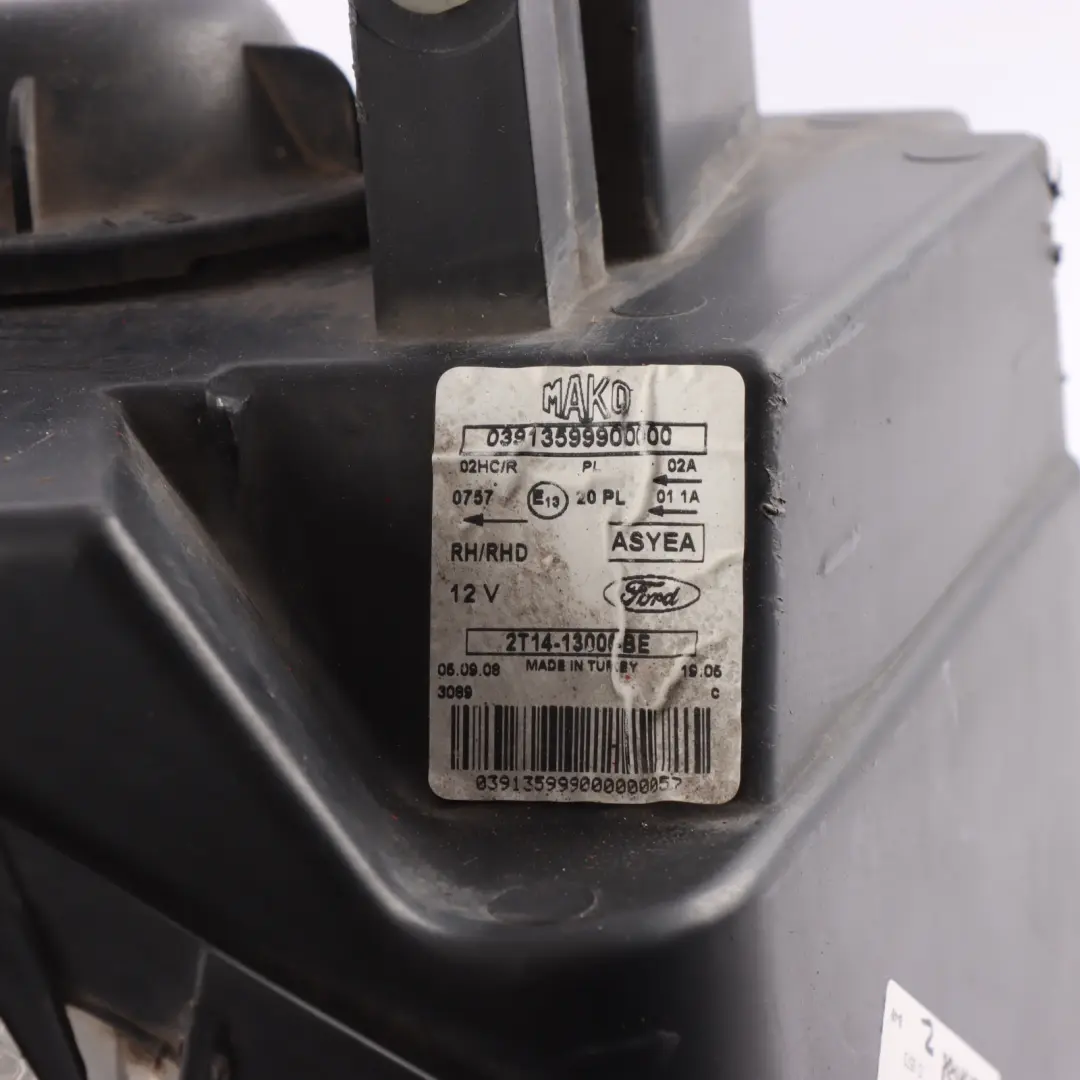 Headlamp Headlight Lamp Front Right O/S to Ford Transit Connect with Part number 2T14-13006-BE Ford Transit Connect Headlamp Headlight Lamp Front Right O/S - SKU RHD-2T14-13006-BE - Part number 2T14-13006-BE