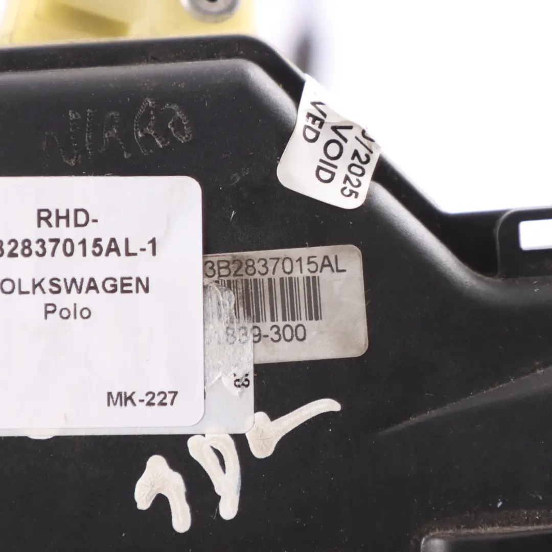 VW Volkswagen Polo Mk4 Door Lock Front Left N/S Latch Catch - SKU RHD-3B2837015AL-1 - Part number 3B2837015AL