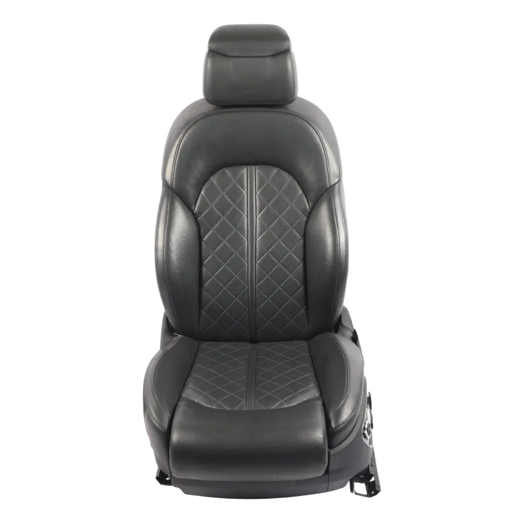 Front Left N/S Heated Memory Leather Valcona Black to Audi A8 D4 4H Sport Seat with Part number 4H0881805E Audi A8 D4 4H Sport Seat Front Left N/S Heated Memory Leather Valcona Black - SKU RHD-4H0881805E-1 - Part number 4H0881805E