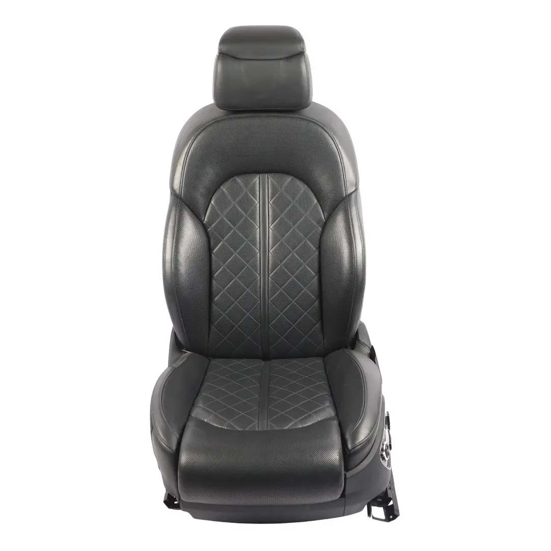 Audi A8 D4 4H Sport Seat Front Left N/S Heated Memory Leather Valcona Black
