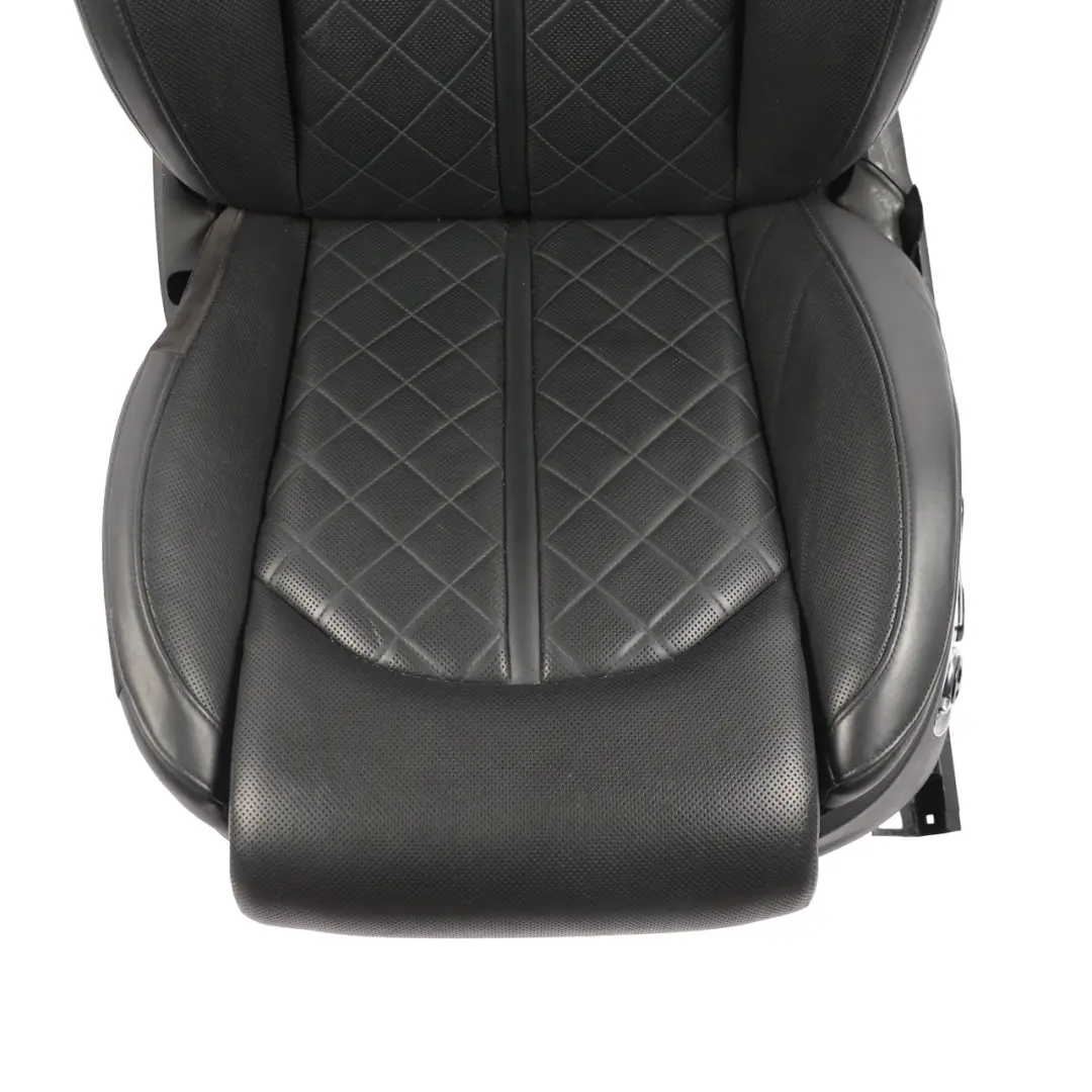 Front Left N/S Heated Memory Leather Valcona Black to Audi A8 D4 4H Sport Seat with Part number 4H0881805E Audi A8 D4 4H Sport Seat Front Left N/S Heated Memory Leather Valcona Black - SKU RHD-4H0881805E-1 - Part number 4H0881805E
