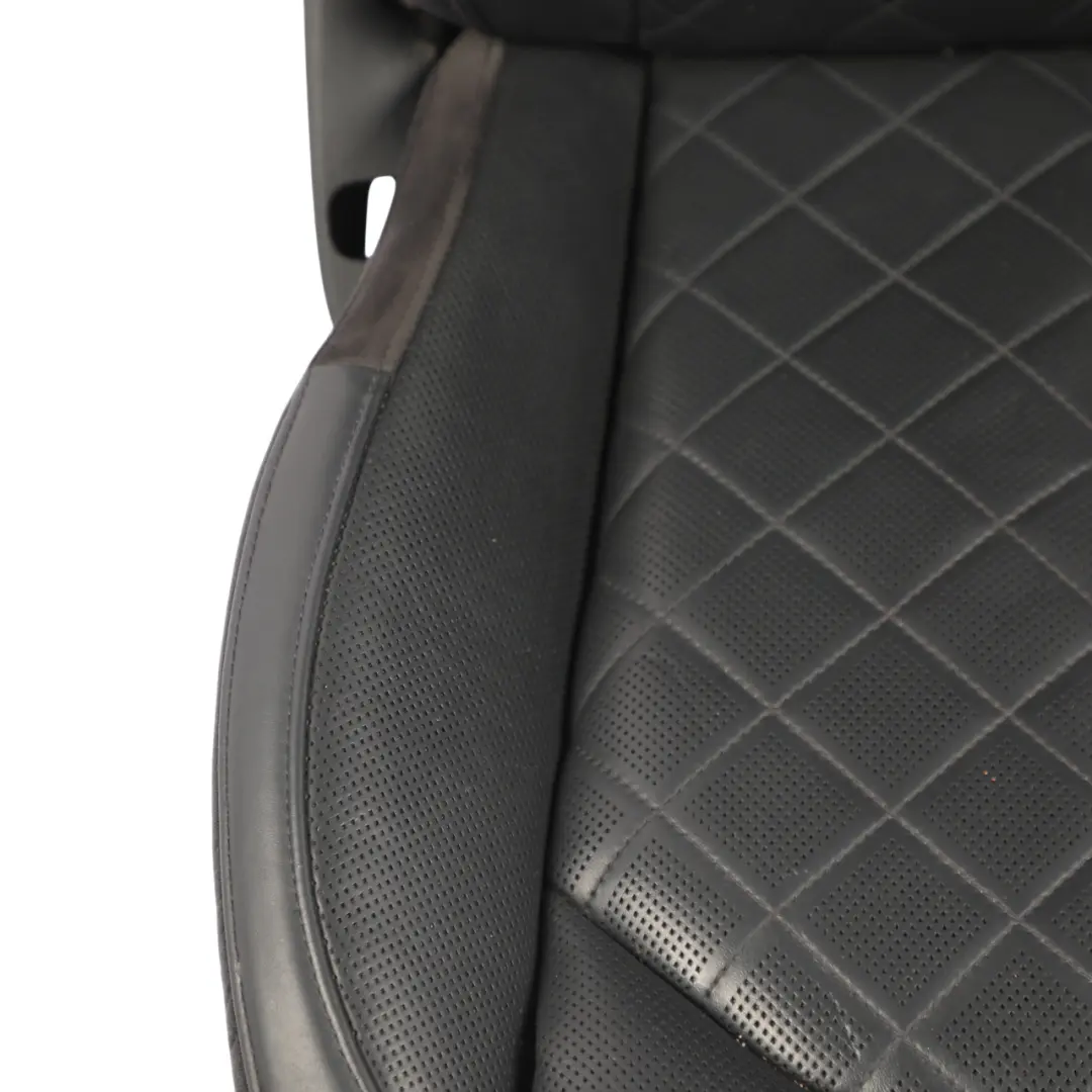 Audi A8 D4 4H Sport Seat Front Left N/S Heated Memory Leather Valcona Black - SKU RHD-4H0881805E-1 - Part number 4H0881805E