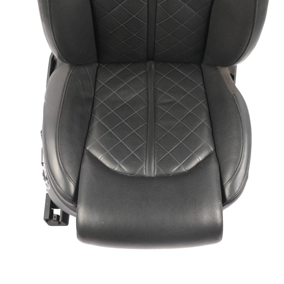 Audi A8 D4 4H Sport Seat Front Right O/S Heated Memory Leather Soul Black - SKU RHD-4H0881806E-1 - Part number 4H0881806E