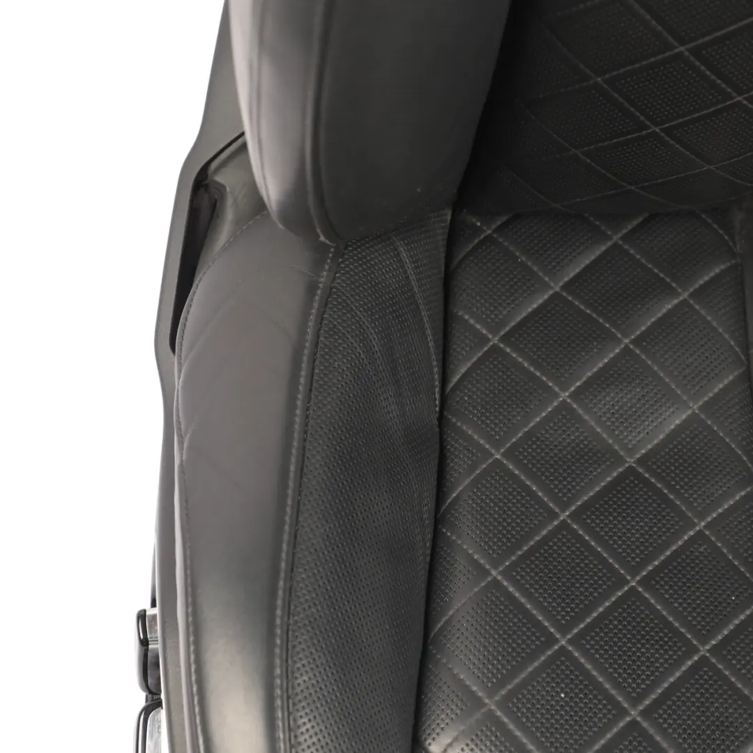 Audi A8 D4 4H Sport Seat Front Right O/S Heated Memory Leather Valcona Black - SKU RHD-4H0881806E-1 - Part number 4H0881806E