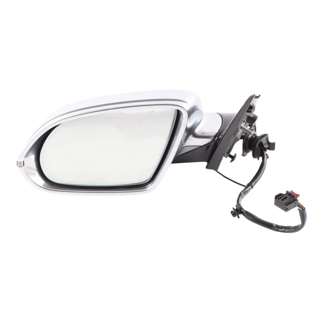 Audi A8 D4 Front Electric Wing Mirror Door Left N/S Aluminuim - SKU RHD-4H2857409H-ALU - Part number 4H2857409H