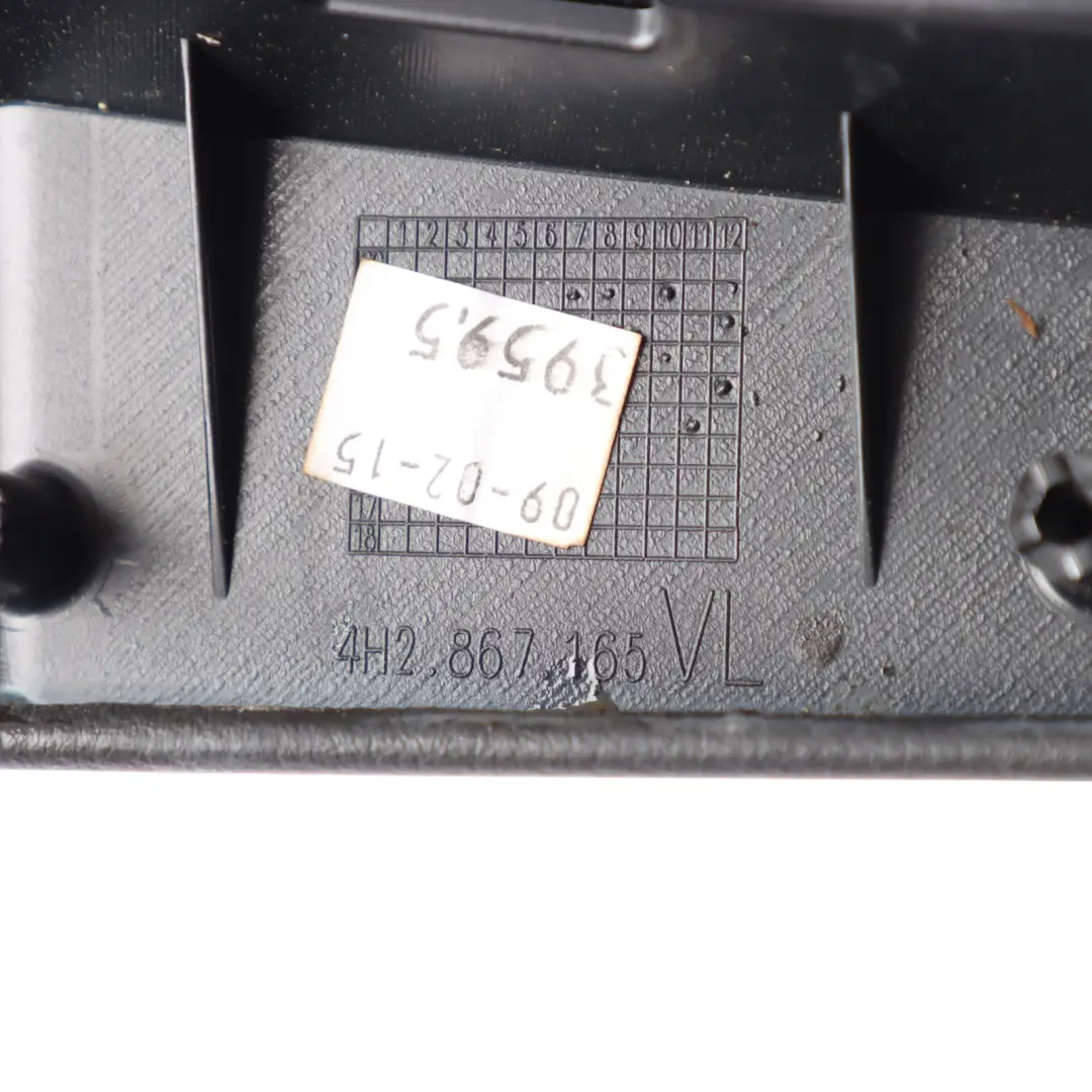 Door Card Armrest Cover Trim Storage Front Left N/S Black to Audi A8 D4 with Part number 4H2867165D Audi A8 D4 Door Card Armrest Cover Trim Storage Front Left N/S Black - SKU RHD-4H2867165D - Part number 4H2867165D