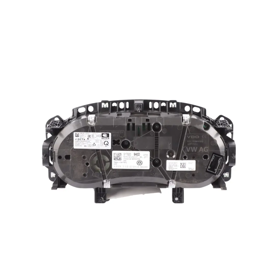 Instrument Cluster Petrol Automatic 517920940C to VW Volkswagen Golf Sportsvan with Part number 517920940D VW Volkswagen Golf Sportsvan Instrument Cluster Petrol Automatic 517920940C - SKU RHD-517920940D-1 - Part number 517920940D