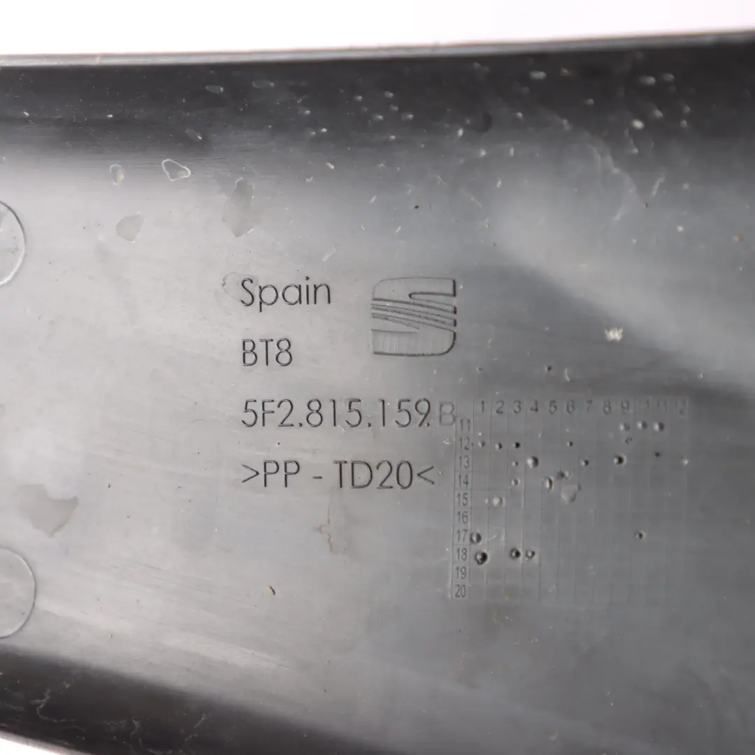 Seat Leon Mk3 5F Air Intake Duct Trim Plate Cover Panel - SKU RHD-5F2815159B - Part number 5F2815159B