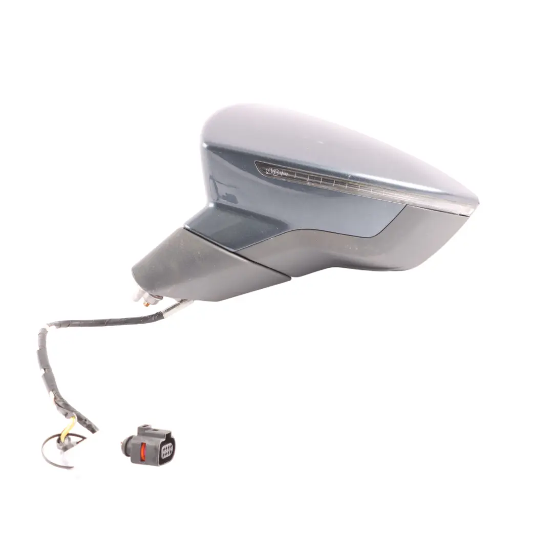 Seat Leon Cupra 5F Side View Mirror Front Left N/S Magnetic Grey Metallic - S7H - SKU RHD-5F2857507Q-MGN - Part number 5F2857507Q