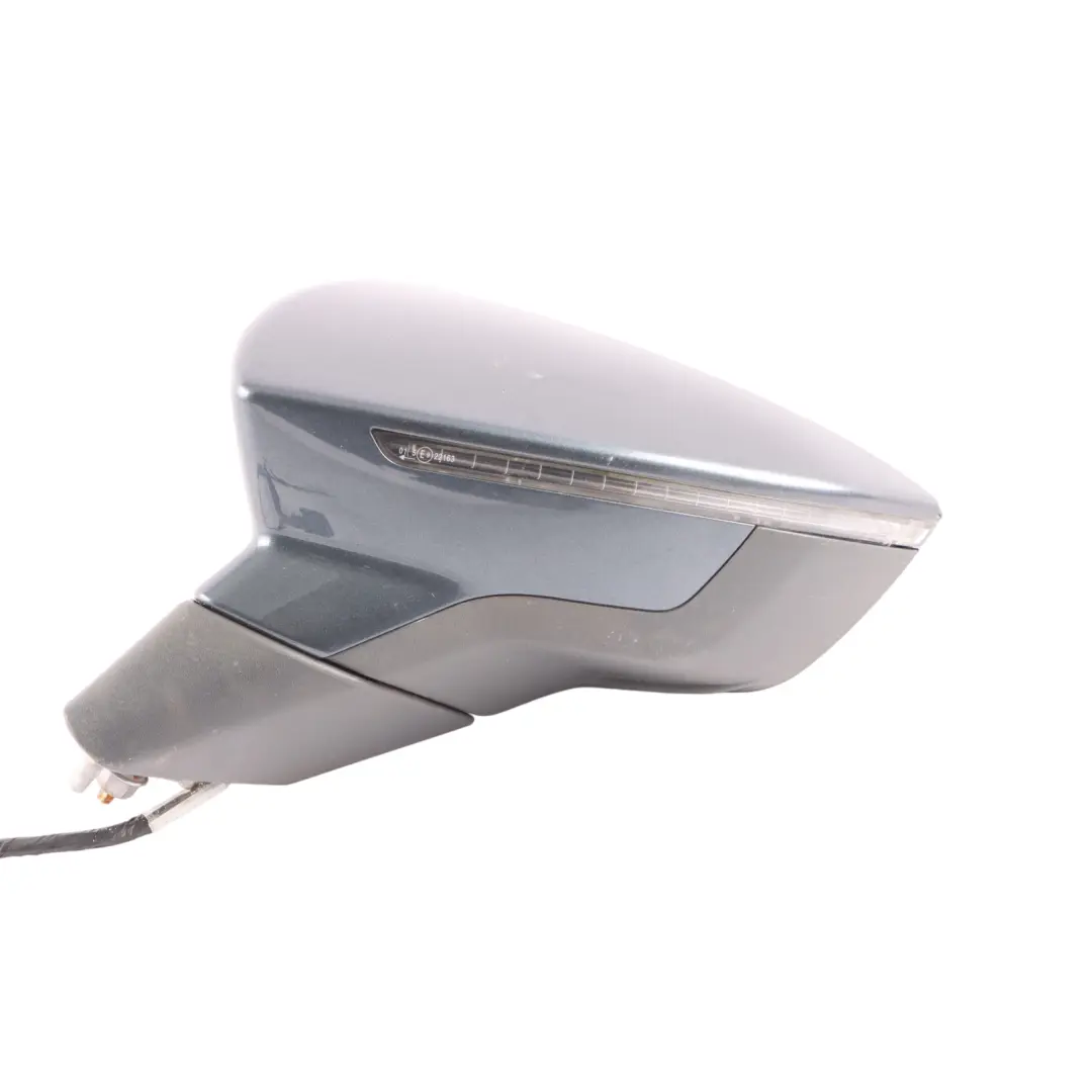 Seat Leon Cupra 5F Side View Mirror Front Left N/S Magnetic Grey Metallic - S7H - SKU RHD-5F2857507Q-MGN - Part number 5F2857507Q