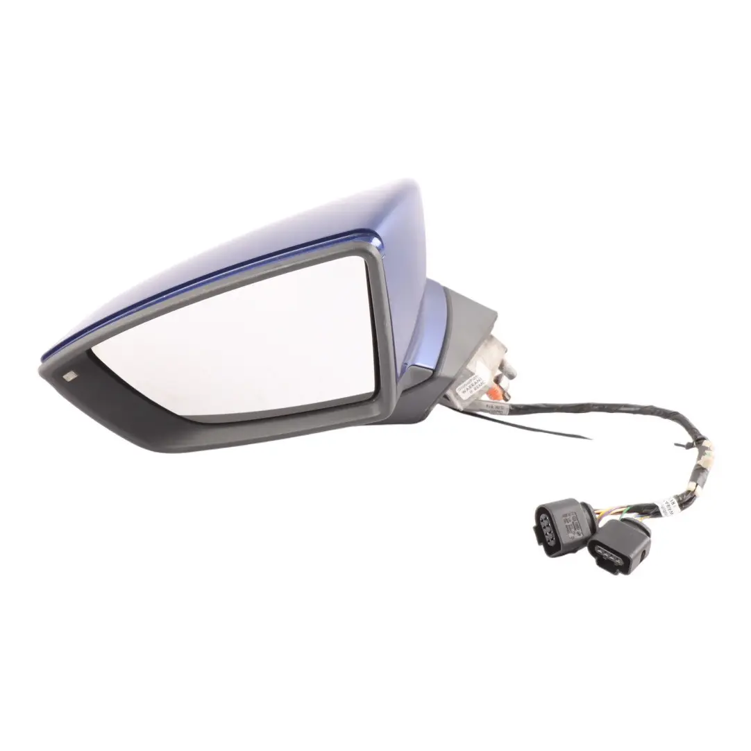 Seat Leon FR 5F Side View Mirror Front Left N/S Mystery Blue - W5L 5F2857507Q