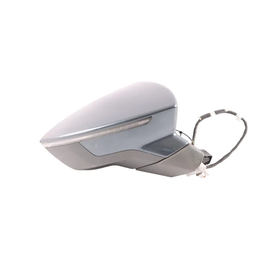 Seat Leon FR 5F Side View Mirror Front Right O/S Magnetic Grey Metallic - S7H - SKU RHD-5F2857508P-MGN - Part number 5F2857508P