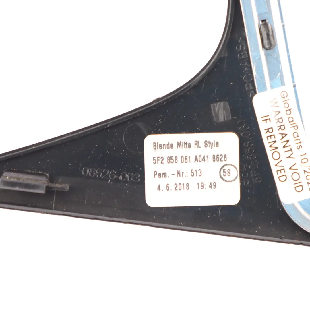 Seat Leon Mk3 5F Centre Dashboard Display Screen Trim Cover - SKU RHD-5F2858061A - Part number 5F2858061A