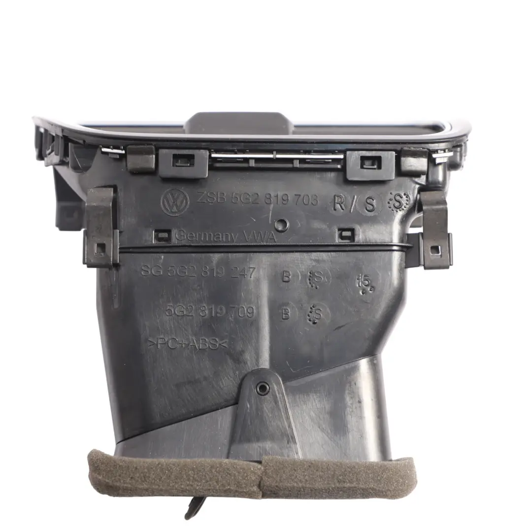 Volkswagen Golf Mk7 Dashboard Air Vent Air Duct Front Passenger Side - SKU RHD-5G2819703R-1 - Part number 5G2819703R