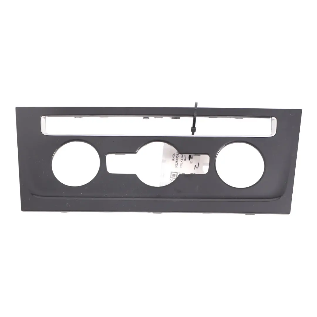 Heater Control Panel Surround Trim Matt Black to Volkswagen Golf Mk7 R with Part number 5G2863042C Volkswagen Golf Mk7 R Heater Control Panel Surround Trim Matt Black - SKU RHD-5G2863042C-1 - Part number 5G2863042C