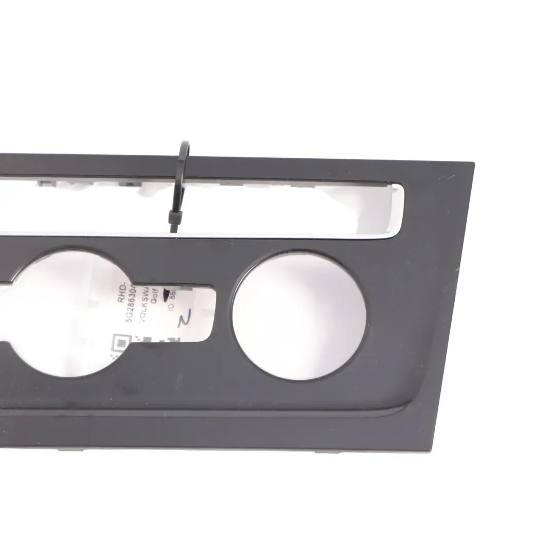 Heater Control Panel Surround Trim Matt Black to Volkswagen Golf Mk7 R with Part number 5G2863042C Volkswagen Golf Mk7 R Heater Control Panel Surround Trim Matt Black - SKU RHD-5G2863042C-1 - Part number 5G2863042C