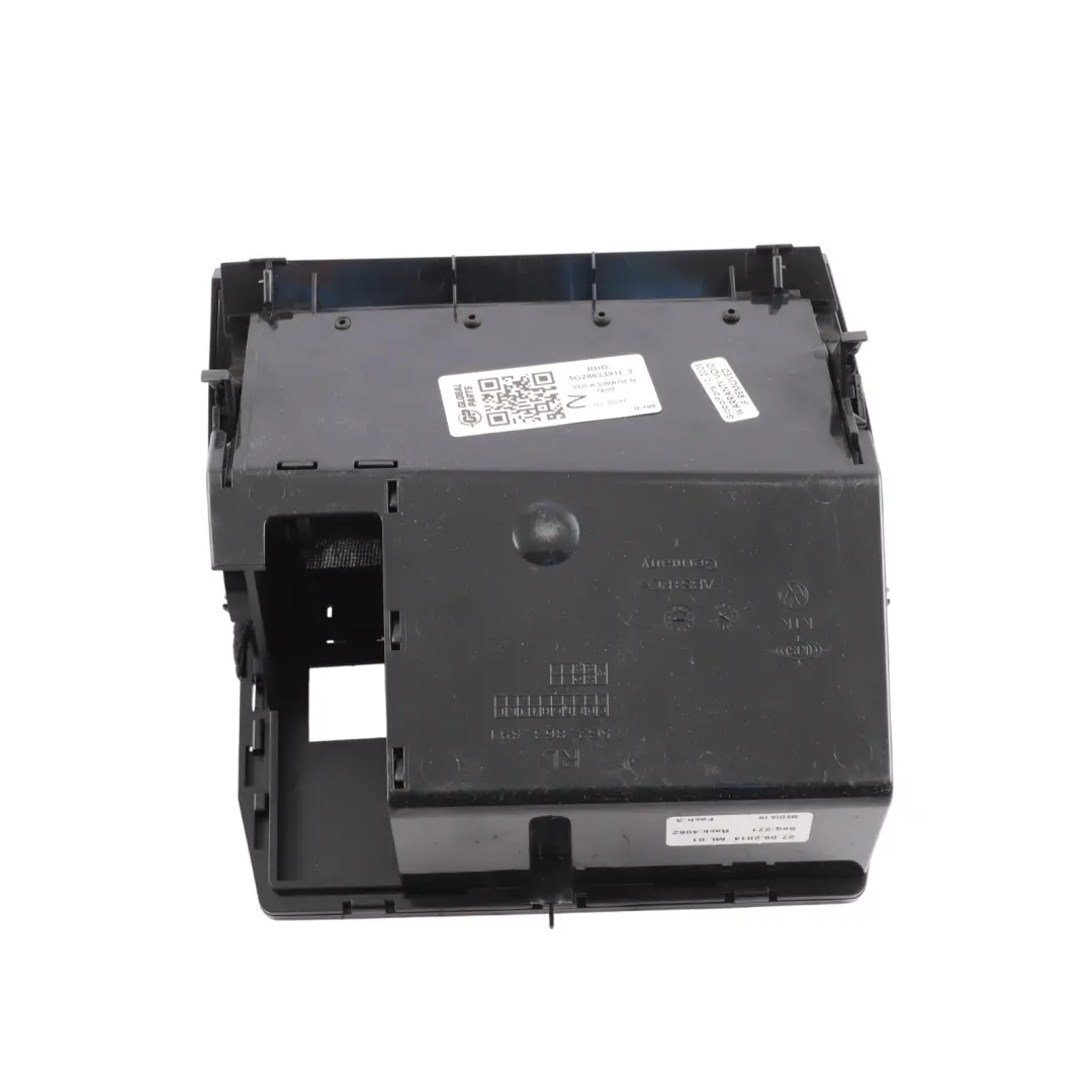 Volkswagen Golf Mk7 Centre Console Storage Tray Compartment Brushed - SKU RHD-5G2863391F-3 - Part number 5G2863391F
