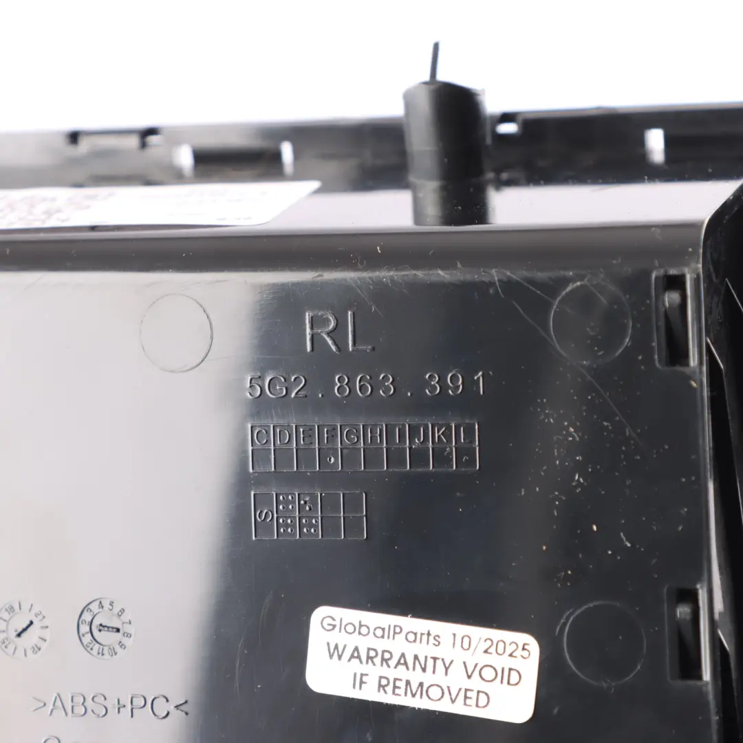 VW Volkswagen Golf Mk7 Centre Console Storage Compartment USB Cover 5G2863391 - SKU RHD-5G2863391F-4 - Part number 5G2863391F