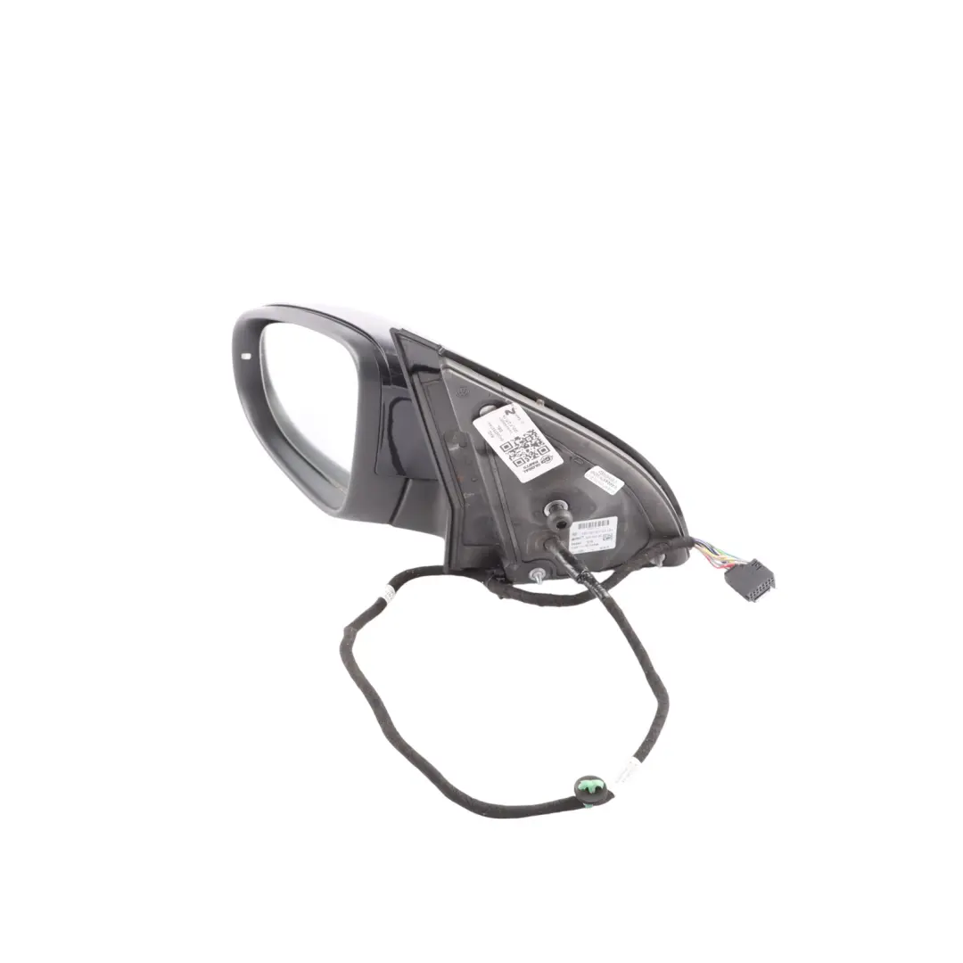 VW Volkswagen Golf Mk6 Side Wing Mirror Left N/S Deep Black - C9X - SKU RHD-5K0857507AE-DBL - Part number 5K0857507AE