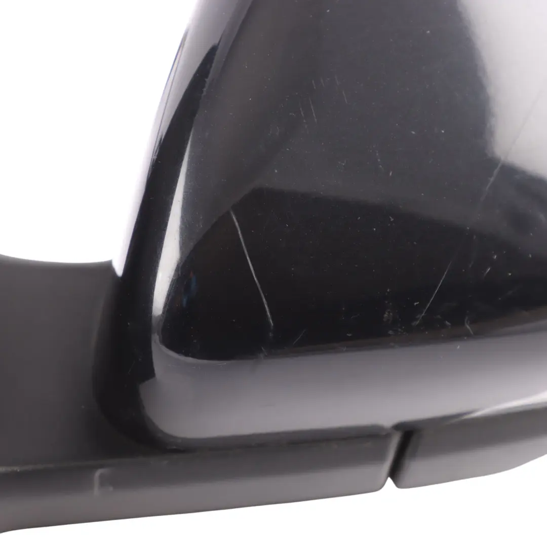 VW Volkswagen Golf Mk6 Side Wing Mirror Left N/S Deep Black - C9X - SKU RHD-5K0857507AE-DBL - Part number 5K0857507AE