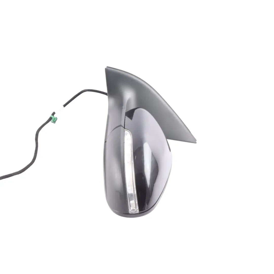 VW Volkswagen Golf Mk6 Side Wing Mirror Left N/S Deep Black - C9X - SKU RHD-5K0857507AE-DBL - Part number 5K0857507AE