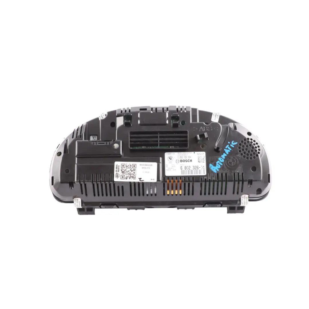Instrument Cluster Clocks Speedometer Automatic to BMW F10 LCI Petrol with Part number 6802326 BMW F10 LCI Petrol Instrument Cluster Clocks Speedometer Automatic - SKU RHD-6802326 - Part number 6802326