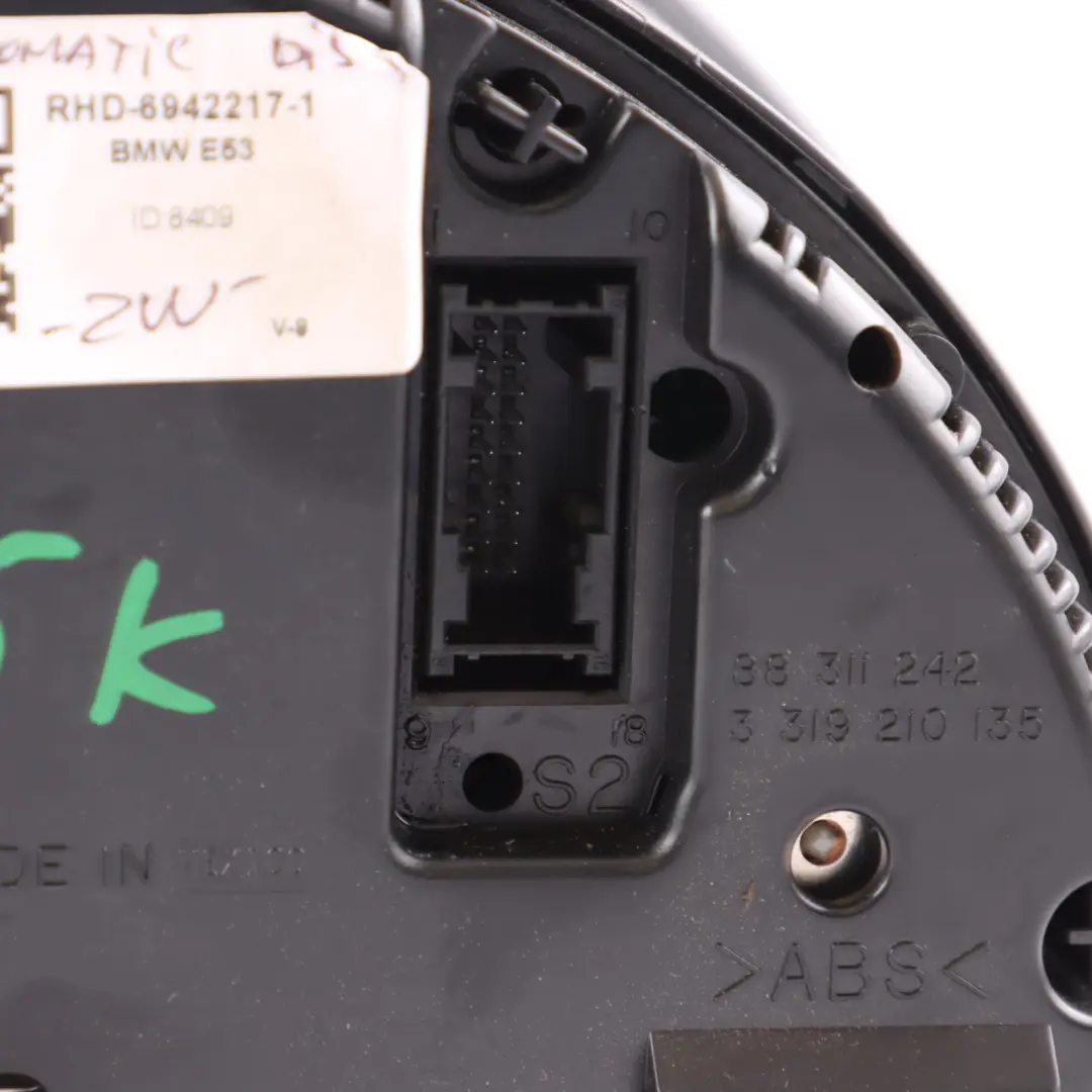 Instrument Cluster Speedo Clocks Automatic 115K MILE to BMW X5 E53 Diesel with Part number 6942217 BMW X5 E53 Diesel Instrument Cluster Speedo Clocks Automatic 115K MILE - SKU RHD-6942217-1 - Part number 6942217