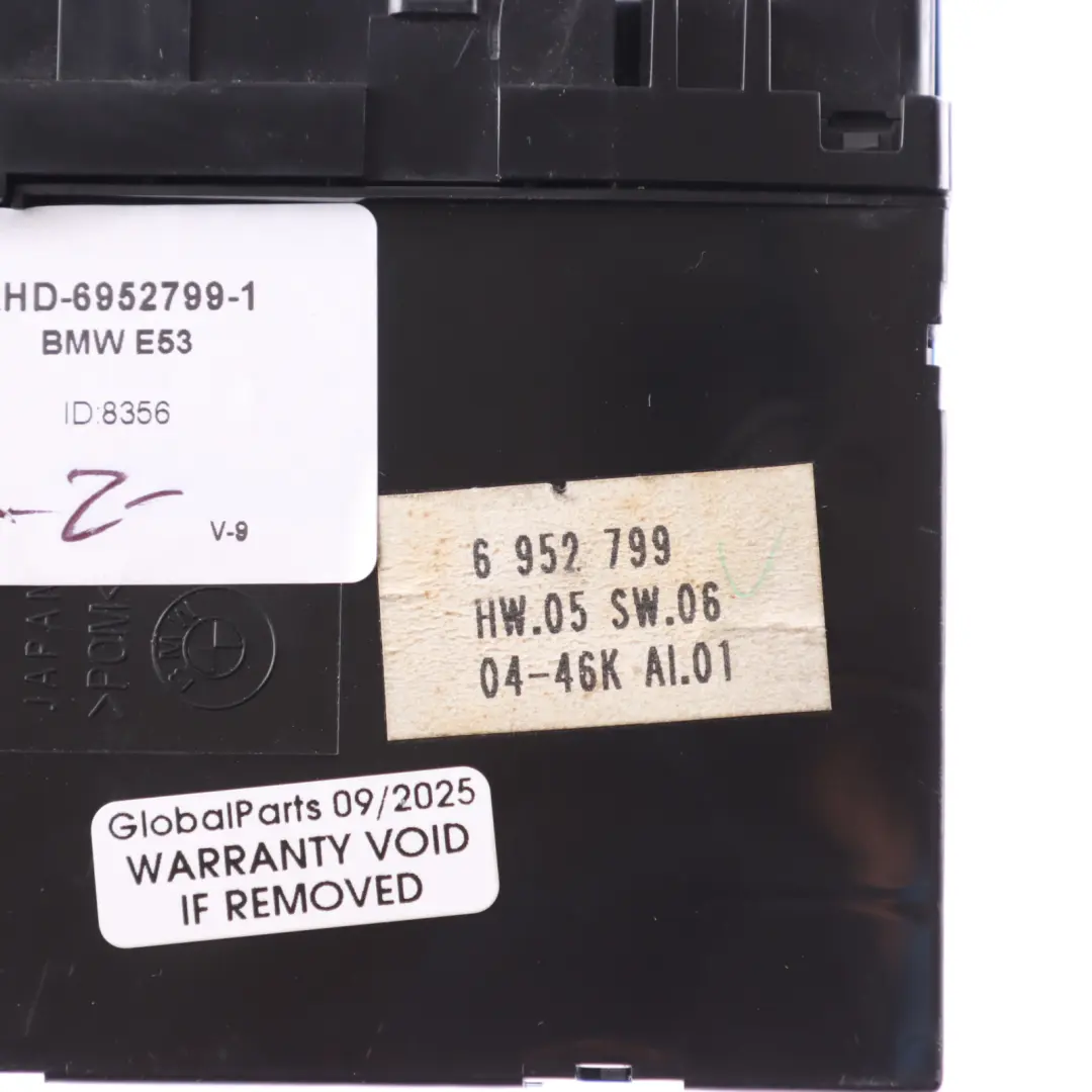 Fold Right O/S Window Lifter Switch Unit Black to BMW X5 E53 Power with Part number 6952799 BMW X5 E53 Power Fold Right O/S Window Lifter Switch Unit Black - SKU RHD-6952799-1 - Part number 6952799